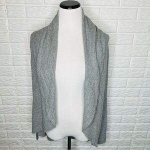 EXPRESS Gray Knit Open Front Cardigan Sweater Size M
